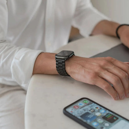 MillesTECband Apple Watch Gliederarmband "Arctica" MillesTEC