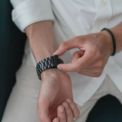 MillesTECband Apple Watch Gliederarmband "Arctica" MillesTEC