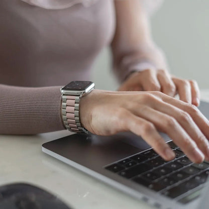 MillesTECband Apple Watch Gliederarmband "Arctica" MillesTEC