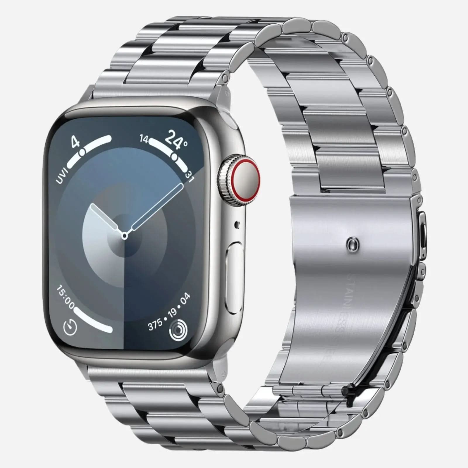 MillesTECband Apple Watch Gliederarmband "Arctica" MillesTEC