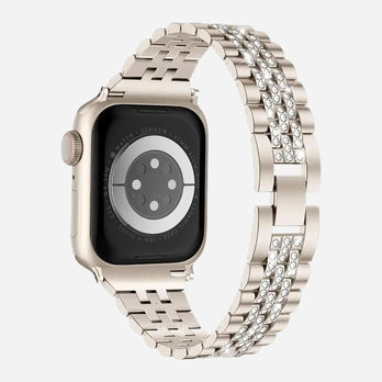 Bracelet à maillons Bandkult pour Apple Watch « Diamants »