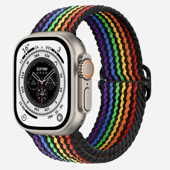 Bracelet tressé Flex Loop Pride de bandkult pour Apple Watch