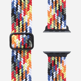 Bracelet tressé flexible multicolore Bandkult pour Apple Watch – zweite Ansicht