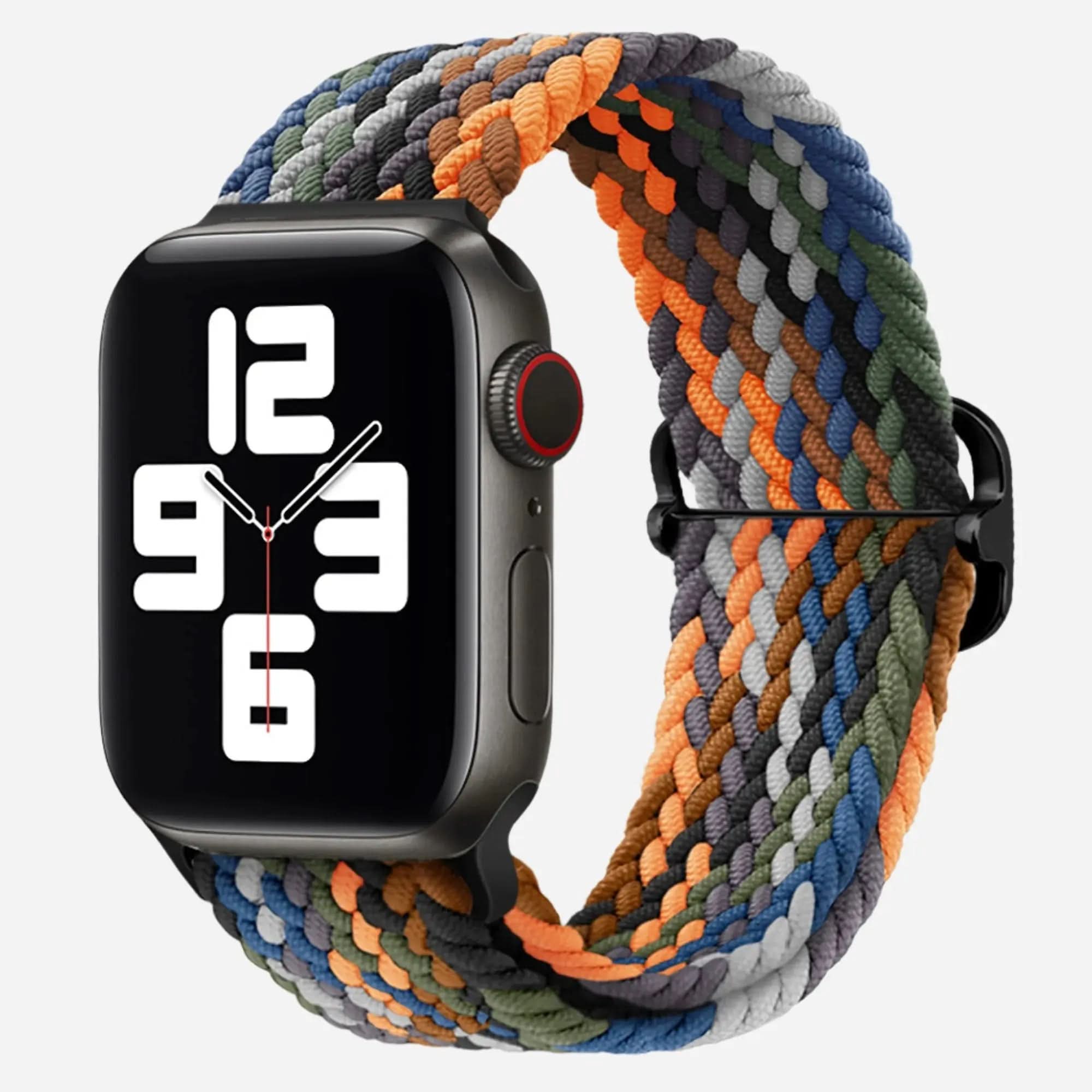 MillesTECband Apple Watch geflochtenes Flex Loop Multicolor Armband - MillesTEC