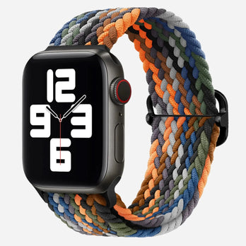 Bracelet tressé flexible multicolore Bandkult pour Apple Watch