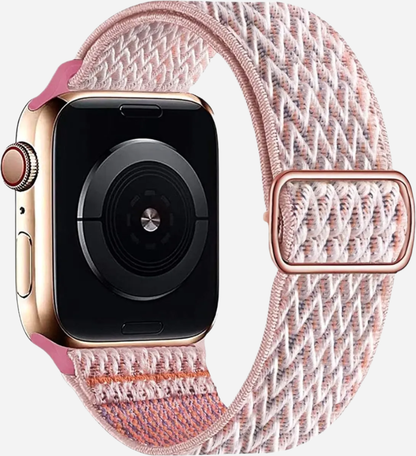 MillesTECband W Texture Nylon Apple Watch Armband Elastisches Band - 42/41/40/38 mm - Roségold MillesTEC