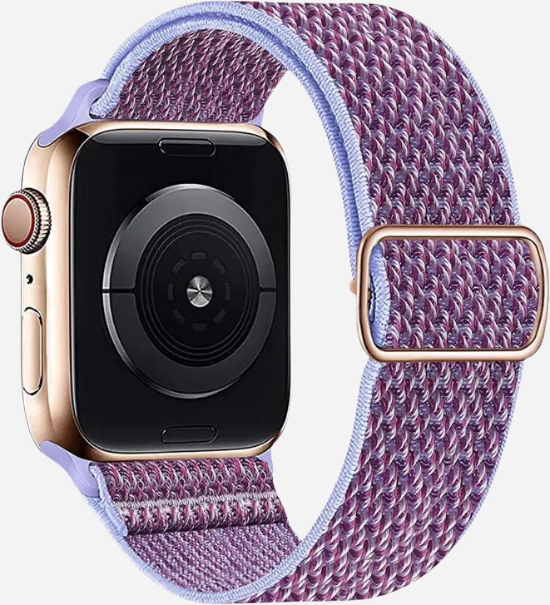 MillesTECband W Texture Nylon Apple Watch Armband Elastisches Band - 42/41/40/38 mm - Roségold MillesTEC