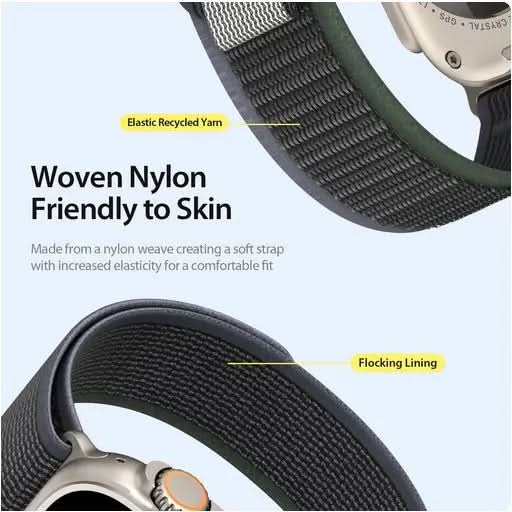 Dux Ducis YJ Nylon Apple Watch Armband Klettverschluss MillesTEC
