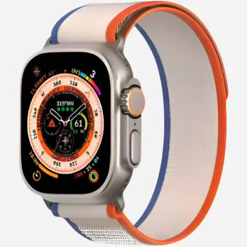Bracelet en nylon pour Apple Watch – Dux Ducis YJ avec fermeture Velcro – 38–49 mm | bandkult® – Compatible avec les séries 1 à 11, SE (1re à 3e génération), Ultra, Ultra 2 et Ultra 3