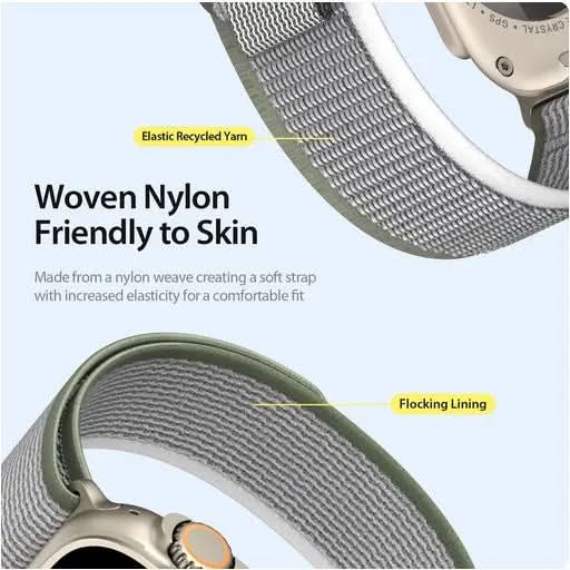 Dux Ducis YJ Nylon Apple Watch Armband Klettverschluss MillesTEC