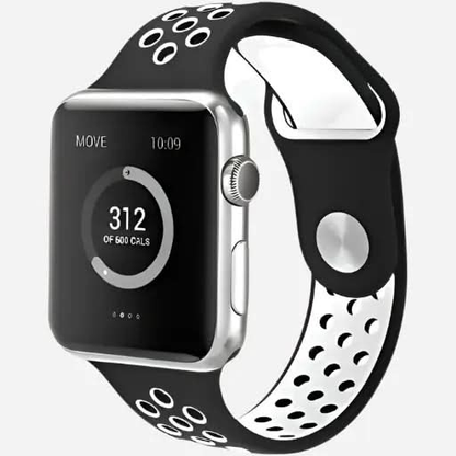 bandkult Sport Plus Silikon Apple Watch Armband Drückerschließe bandkult