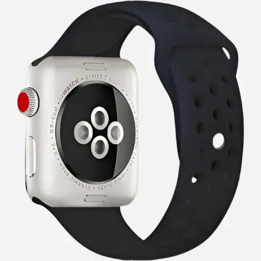 bandkult Sport Plus Silikon Apple Watch Armband Drückerschließe bandkult