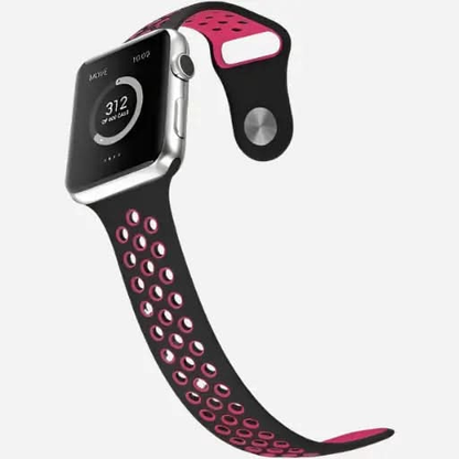 bandkult Sport Plus Silikon Apple Watch Armband Drückerschließe bandkult