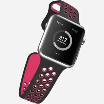 bandkult Sport Plus Silikon Apple Watch Armband Drückerschließe bandkult