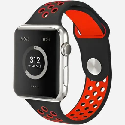 bandkult Sport Plus Silikon Apple Watch Armband Drückerschließe bandkult