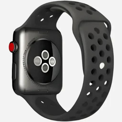 bandkult Sport Plus Silikon Apple Watch Armband Drückerschließe bandkult