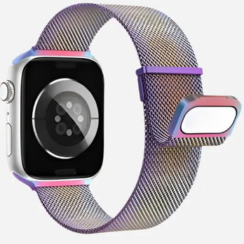Bracelet milanais pour Apple Watch - Boucle de luxe en acier inoxydable 38–49 mm | bandkult® – Compatible avec les séries 1 à 11, SE (1re à 3e génération), Ultra, Ultra 2 et Ultra 3 – zweite Ansicht