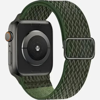 Bracelet pour Apple Watch 38–49 mm – Bracelet élastique en nylon texturé | Multicolore | bandkult® – Compatible avec les séries 1 à 11, SE (1re à 3e génération), Ultra, Ultra 2 et Ultra 3 – zweite Ansicht