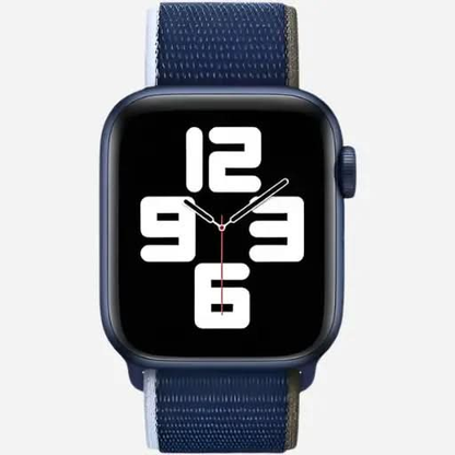 bandkult Woven Nylon Apple Watch Armband Klettverschluss bandkult