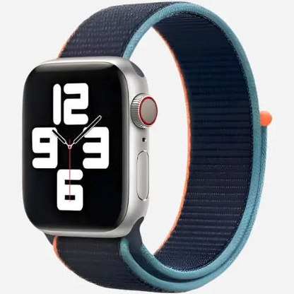 bandkult Woven Nylon Apple Watch Armband Klettverschluss bandkult