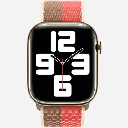 bandkult Woven Nylon Apple Watch Armband Klettverschluss bandkult