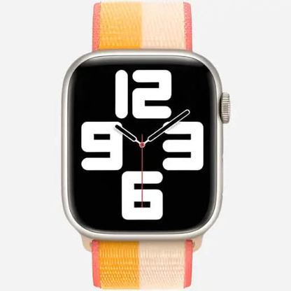 bandkult Woven Nylon Apple Watch Armband Klettverschluss bandkult
