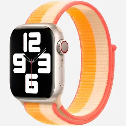 bandkult Woven Nylon Apple Watch Armband Klettverschluss bandkult