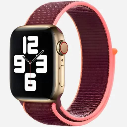 bandkult Woven Nylon Apple Watch Armband Klettverschluss bandkult