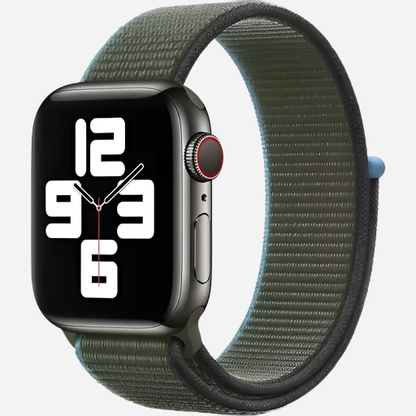 MillesTECband Woven Nylon Apple Watch Armband Klettverschluss MillesTEC