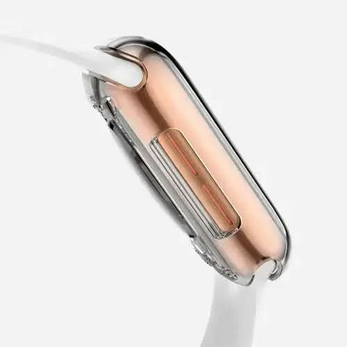Étui intégral Bandkult 360 pour Apple Watch Series 9, 8 et 7 - 41 mm - Transparent