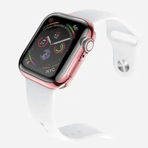 Étui intégral Bandkult 360 pour Apple Watch Series 9, 8 et 7 - 41 mm - Transparent