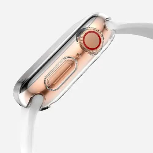 Étui intégral Bandkult 360 pour Apple Watch Series 9, 8 et 7 - 45 mm - Transparent