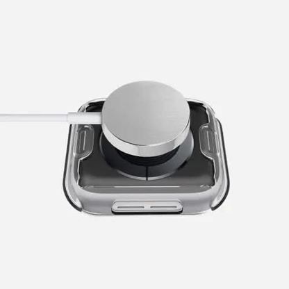 Étui intégral Bandkult 360 pour Apple Watch Series 9, 8 et 7 - 45 mm - Transparent