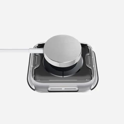 Étui intégral Bandkult 360 pour Apple Watch Series 9, 8 et 7 - 45 mm - Transparent
