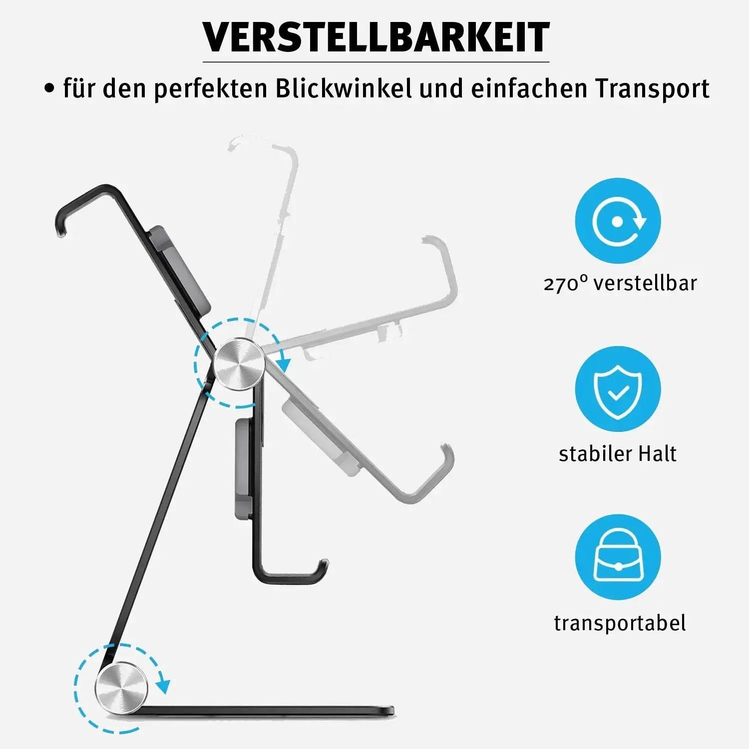 Support en aluminium Bandkult pour iPhone et Apple Watch - Noir