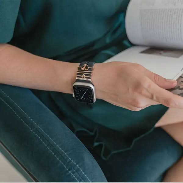 Breloques Apple Watch bandkult « Cœur » - Or