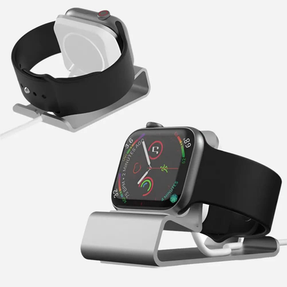 Station de charge Bandkult pour Apple Watch en aluminium - argent