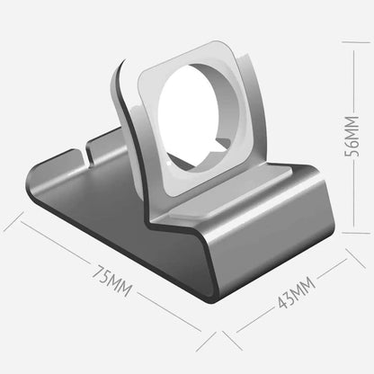 Station de charge Bandkult pour Apple Watch en aluminium - argent