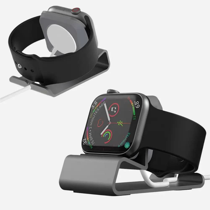 Station de recharge Bandkult pour Apple Watch en aluminium - Gris sidéral