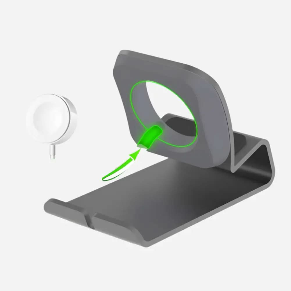 Station de recharge Bandkult pour Apple Watch en aluminium - Gris sidéral
