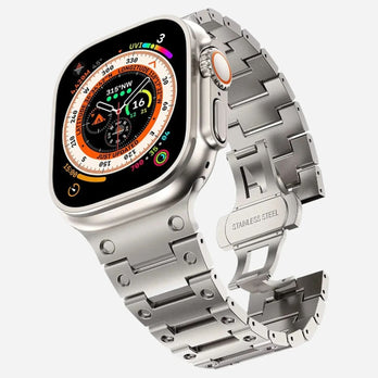 Bracelet en acier inoxydable « Aurum » de Bandkult pour Apple Watch Ultra