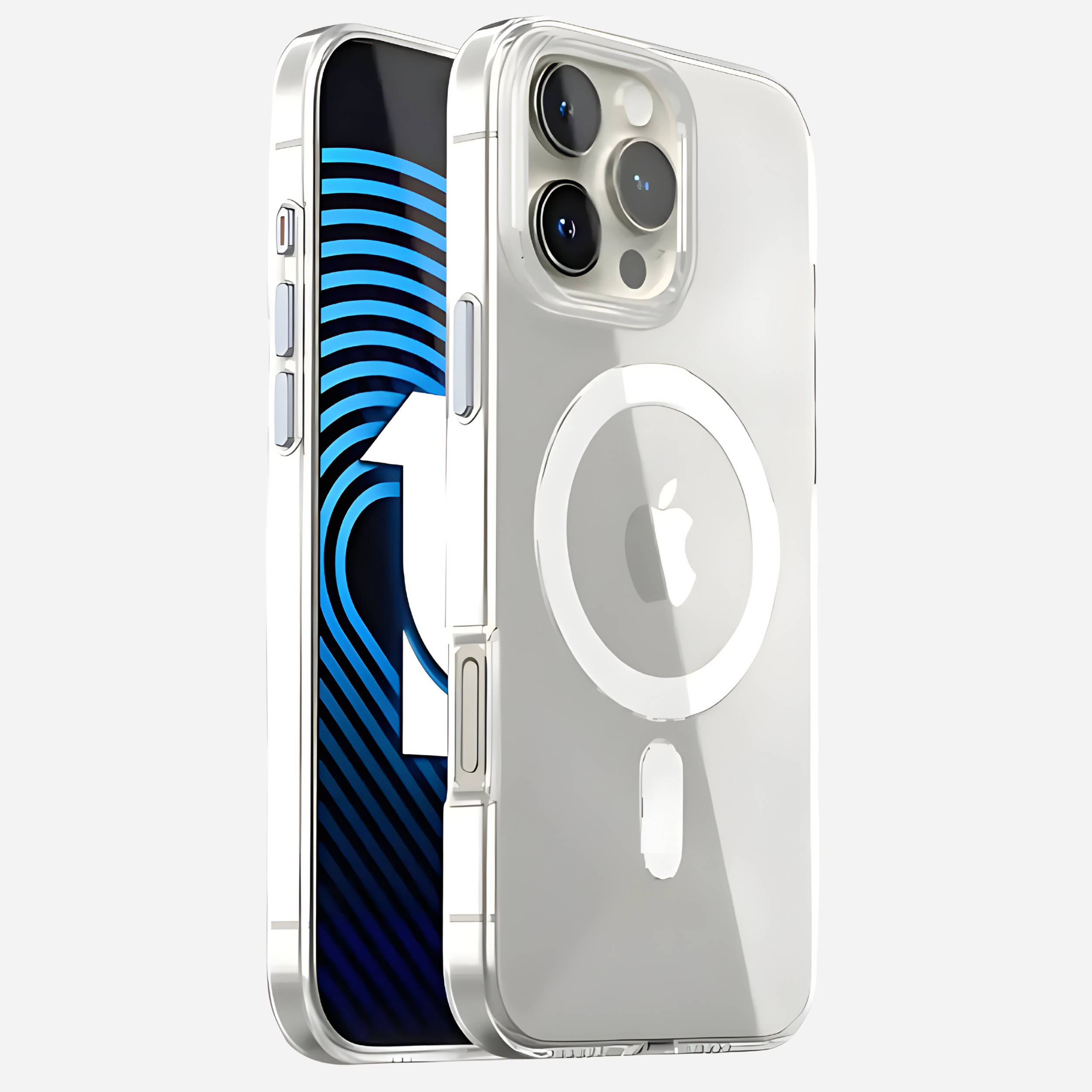 Coque transparente pour iPhone 16 Pro Max – Coque MagSafe transparente avec boutons en métal | bandkult®