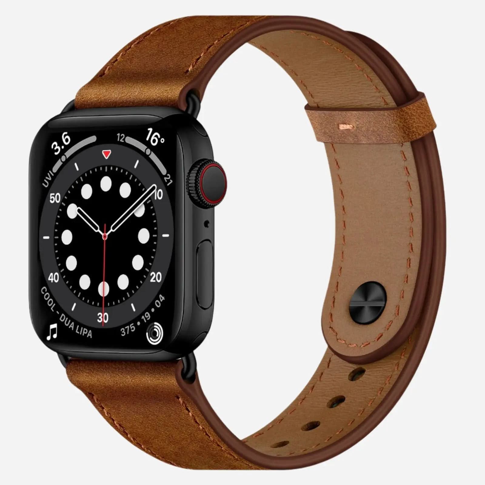 Bracelet en cuir vintage Bandkult pour Apple Watch