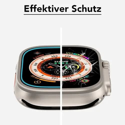 Protection d'écran transparente pour Apple Watch Ultra, film en verre pour Apple Watch Ultra 49 mm - Lot de 2