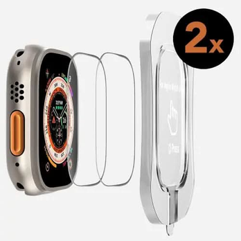 Protection d'écran transparente pour Apple Watch Ultra, film en verre pour Apple Watch Ultra 49 mm - Lot de 2 – zweite Ansicht