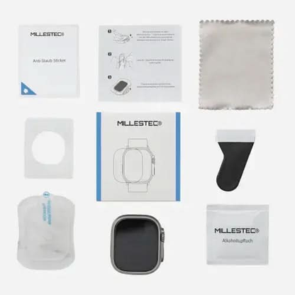 Protection d'écran transparente pour Apple Watch Ultra, film en verre pour Apple Watch Ultra 49 mm - Lot de 2