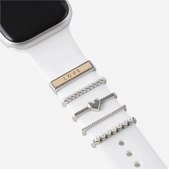 Breloques Apple Watch bandkult « Love » - Argent