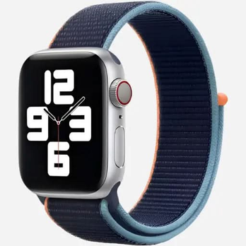 Bracelet en nylon pour Apple Watch – Bracelet tissé avec fermeture Velcro – 38–49 mm | bandkult® – Compatible avec les séries 1 à 11, SE (1re à 3e génération), Ultra, Ultra 2 et Ultra 3