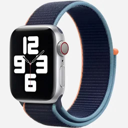 bandkult Woven Nylon Apple Watch Armband Klettverschluss bandkult