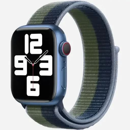 bandkult Woven Nylon Apple Watch Armband Klettverschluss bandkult